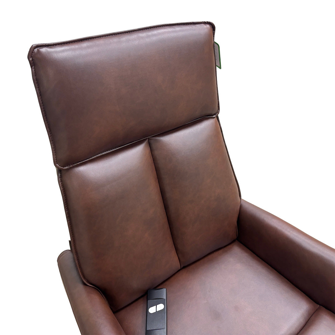 ‘Lomon’ Tan Brown Faux Leather Lift & Rise Chair