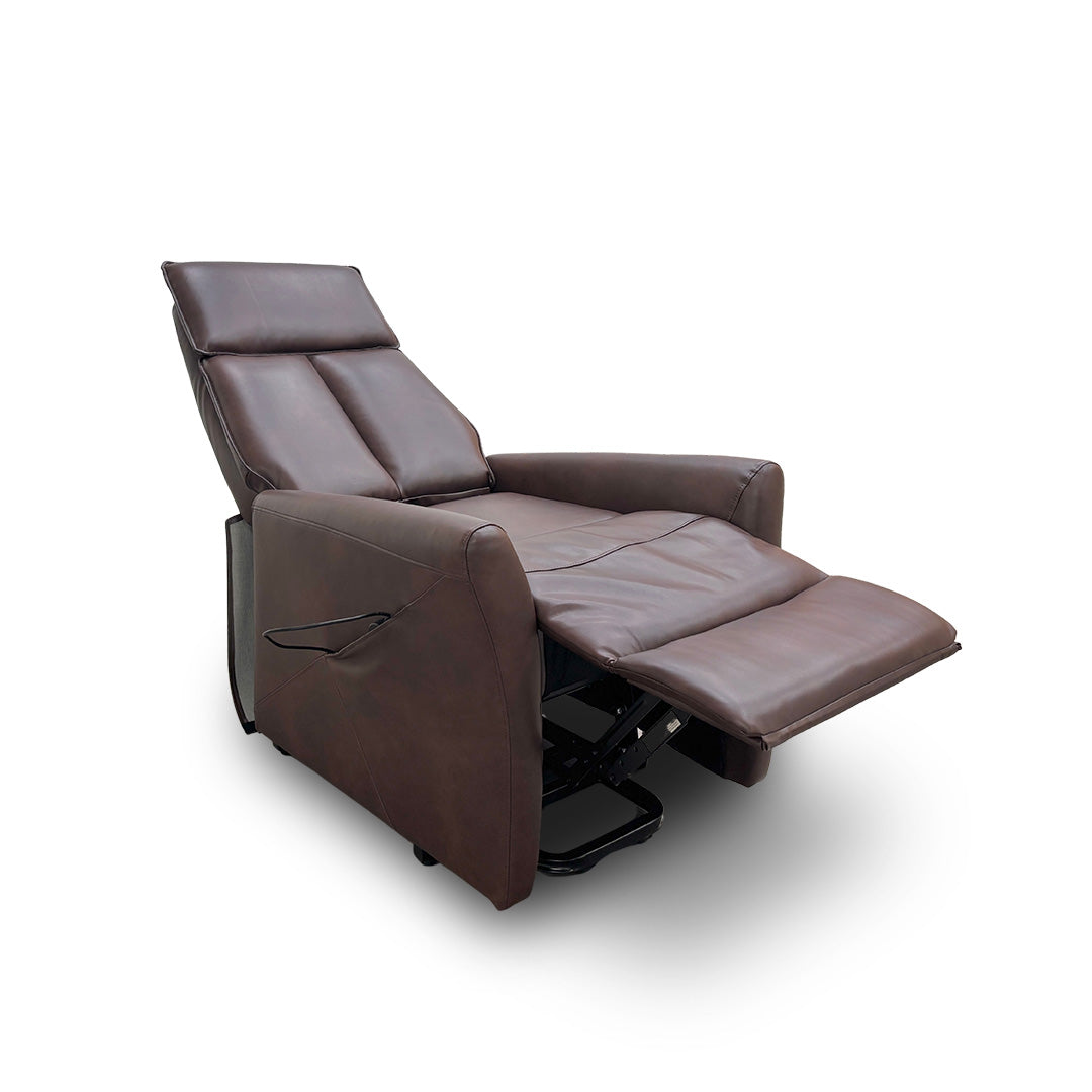 ‘Lomon’ Tan Brown Faux Leather Lift & Rise Chair