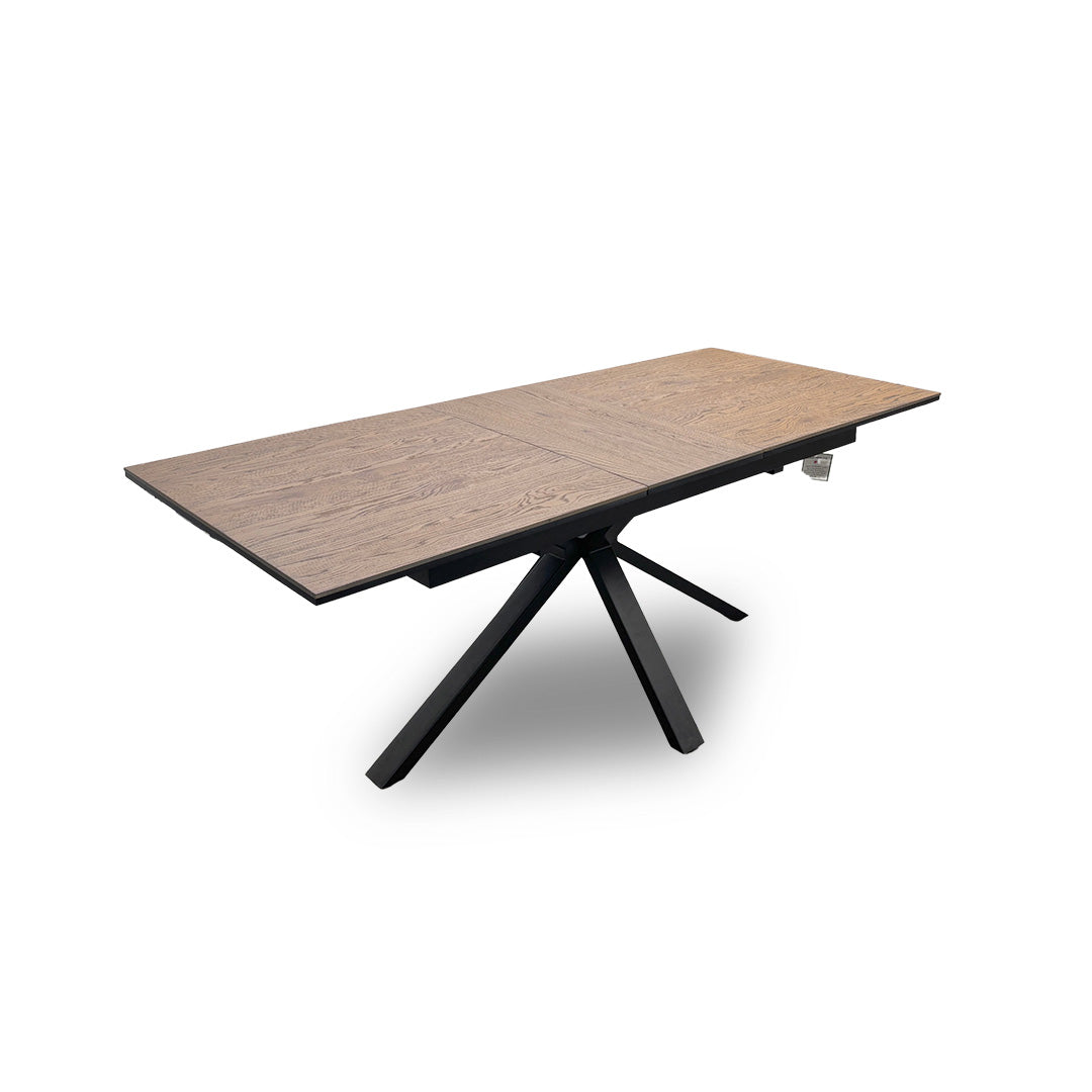 ‘Saturn’ Solid Oak Pop-up Extending Dining Table