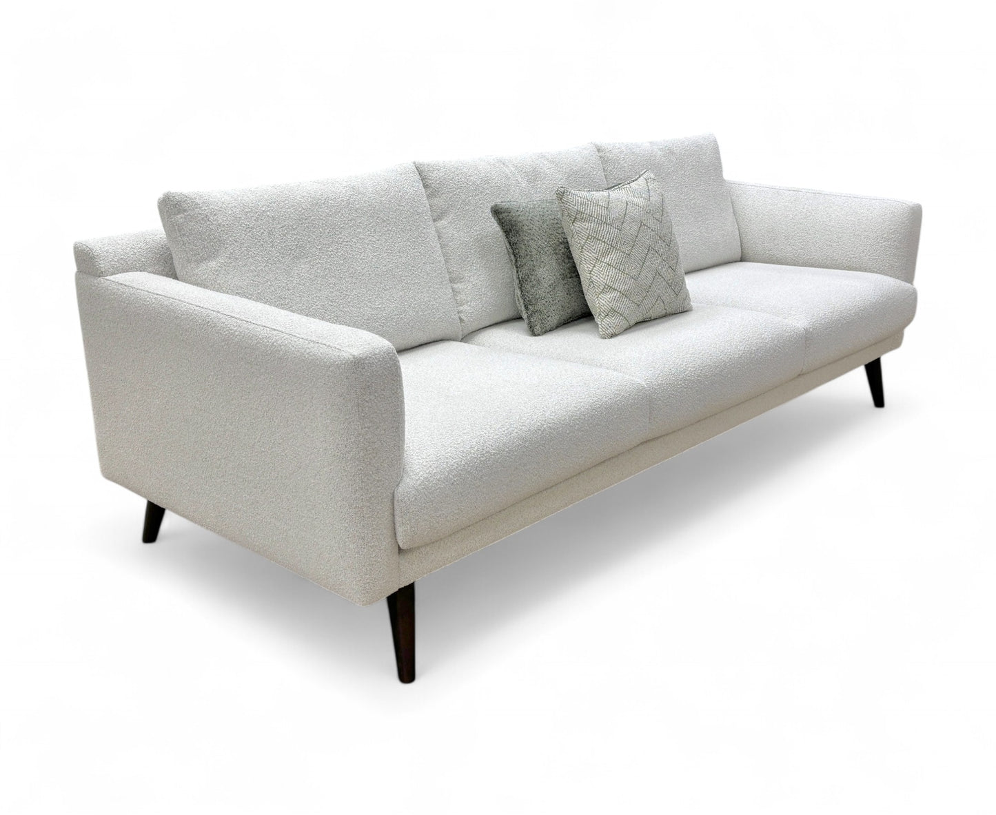 ‘Talha’ Ivory Fabric 4 Seater Sofa