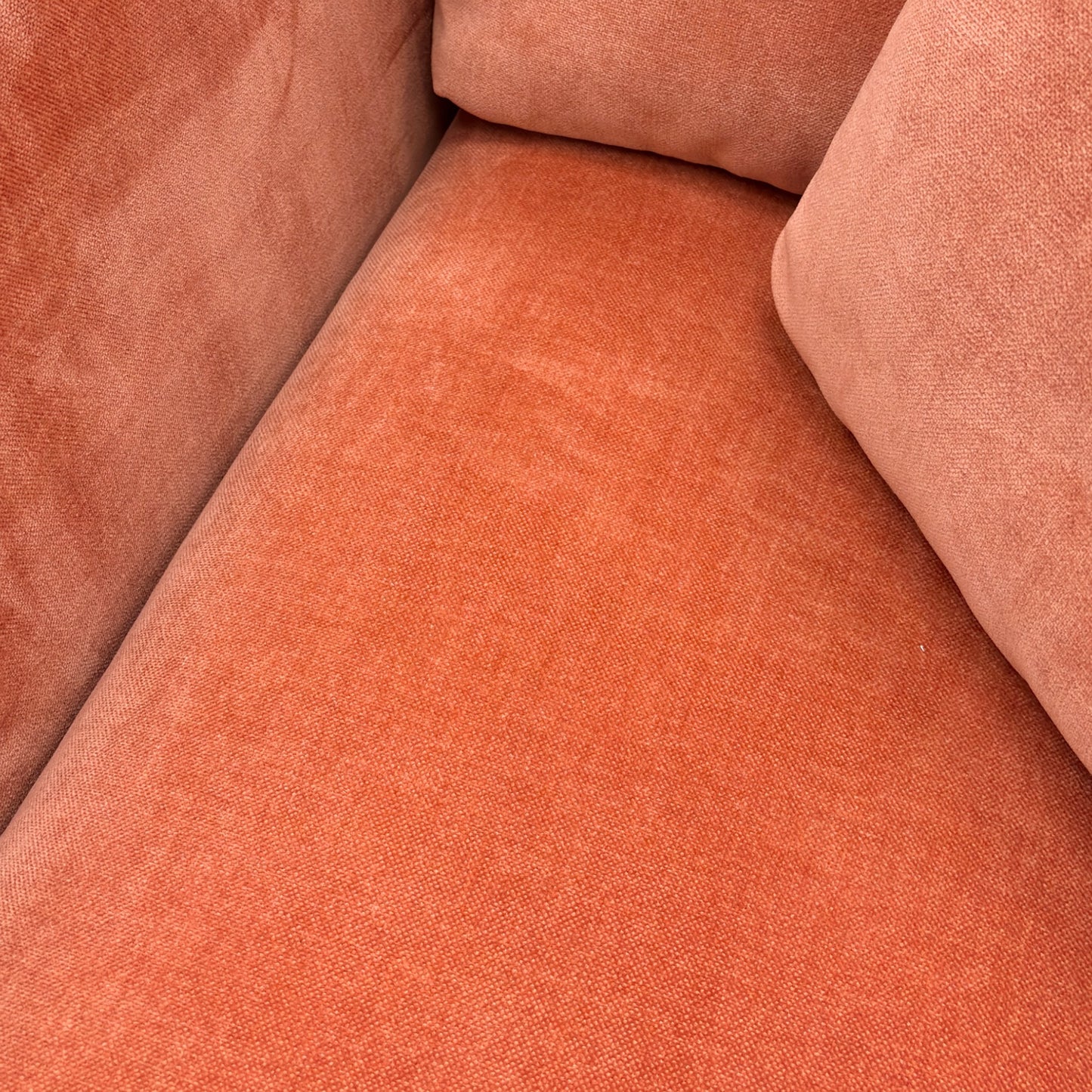 Close-up of a textured orange chair