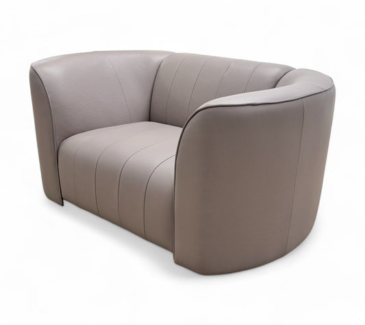 ‘The Fitzrovia' Latte Leather Chair