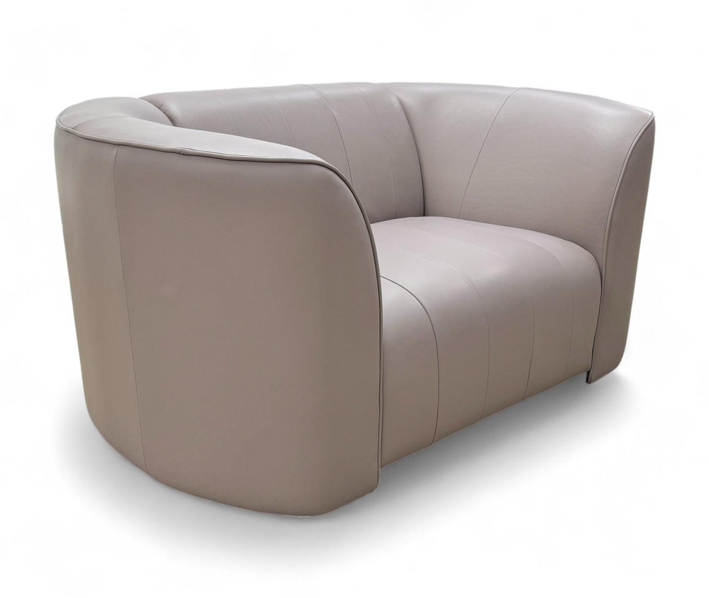‘The Fitzrovia' Latte Leather Chair