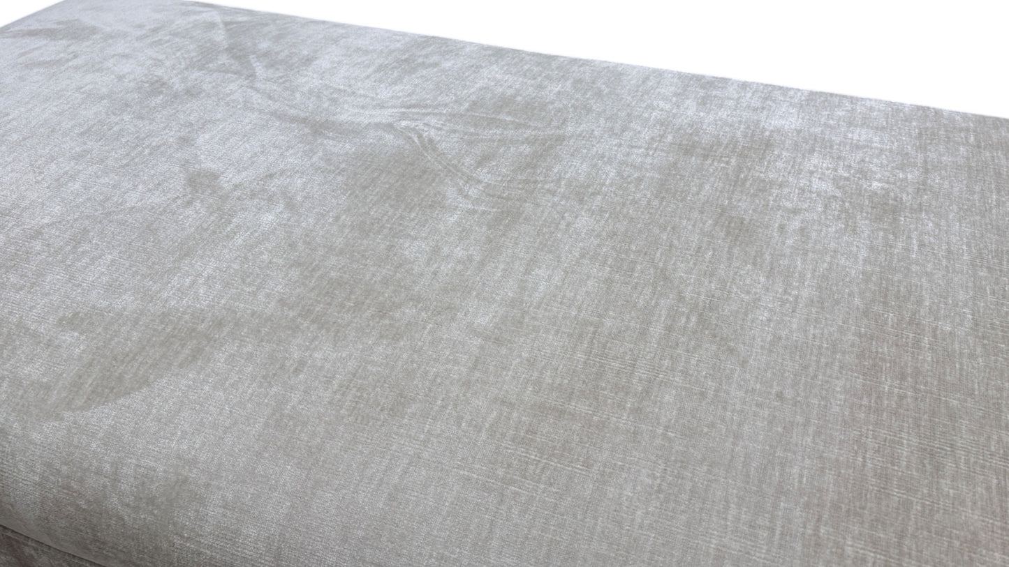 ‘The Valentina’ Mist All Over Chenille Designer Bench Footstool