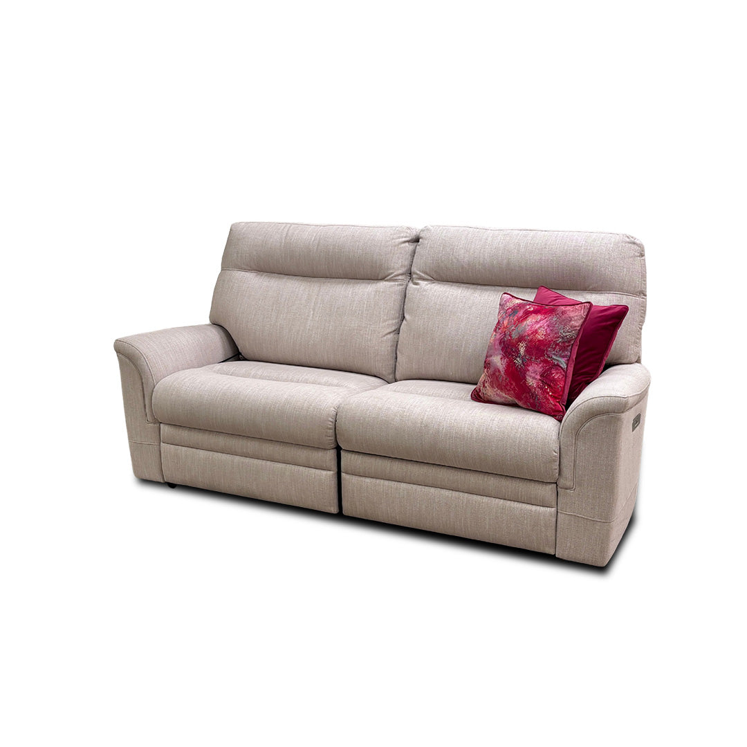 Parker Knoll ‘Hudson 23’ Hatton Barley 001514-0042 Large 2 Seater Fabric Power Recliner Sofa
