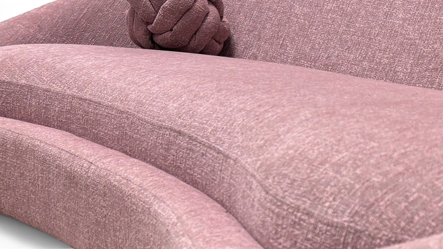 ‘Maria' Myra Blush Fabric 3 Seater Sofa
