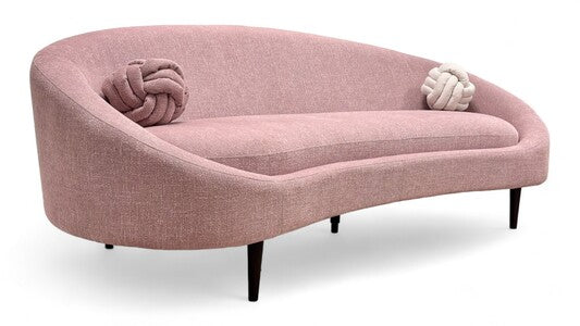 ‘Maria' Myra Blush Fabric 3 Seater Sofa