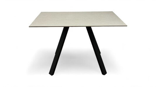 ‘Quinn’ Sintered Stone Grey 120cm Dining Table