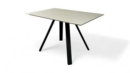 ‘Quinn’ Sintered Stone Grey 120cm Dining Table