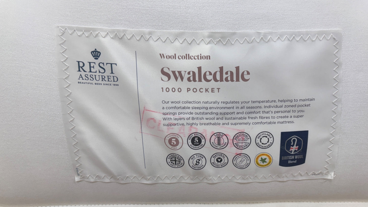 Rest Assured ‘Swaledale’ 1000 Pocket Mattress - Super King