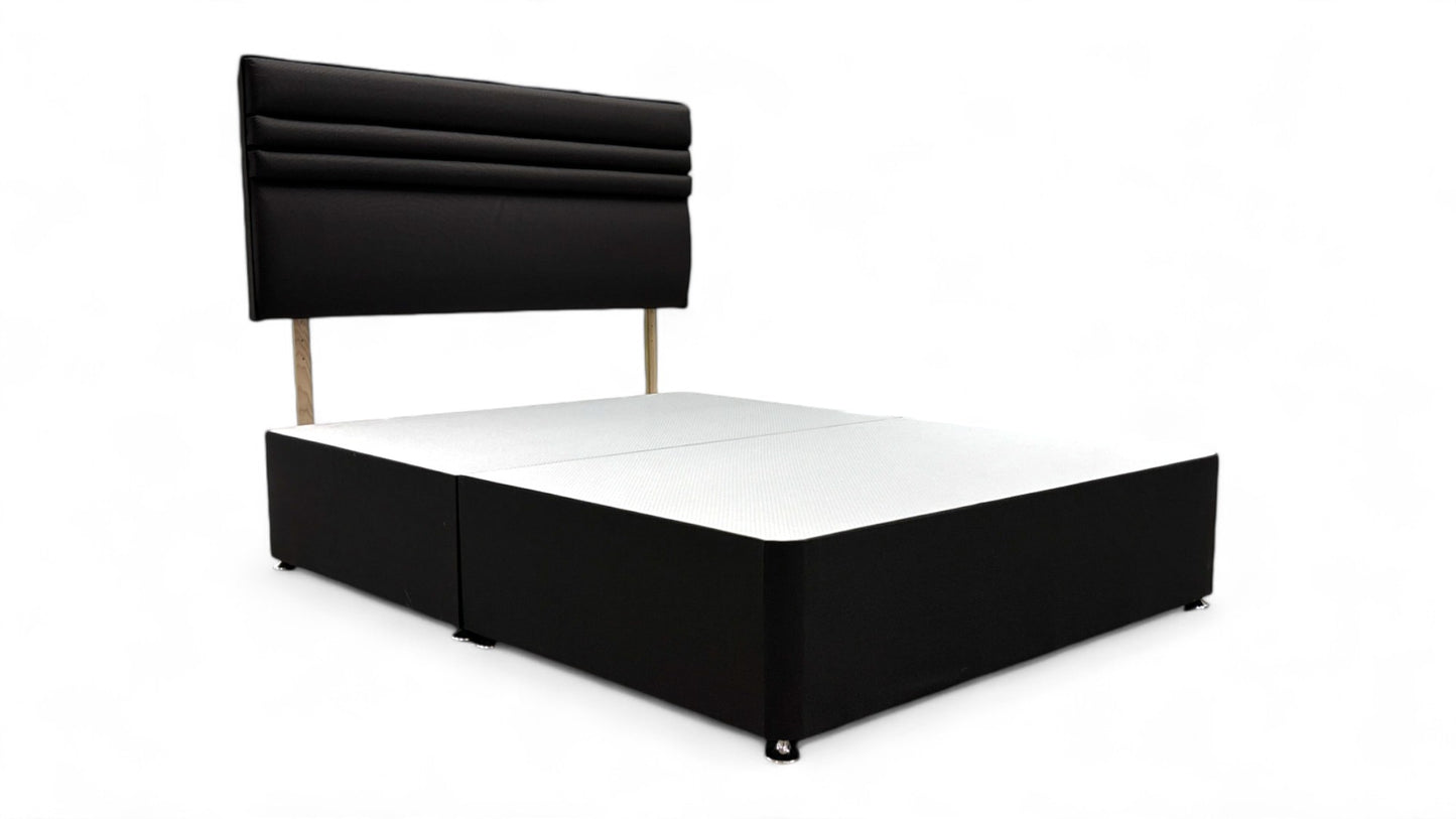 ‘Roma’ Ebony Fabric King Bed