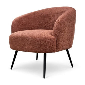 ‘Shelbie’ Rust Fabric Accent Chair