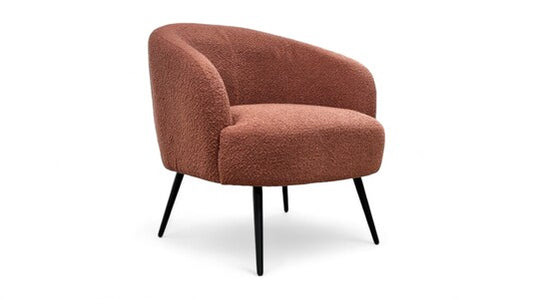 ‘Shelbie’ Rust Fabric Accent Chair