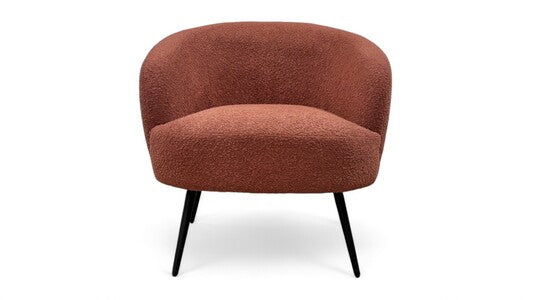 ‘Shelbie’ Rust Fabric Accent Chair
