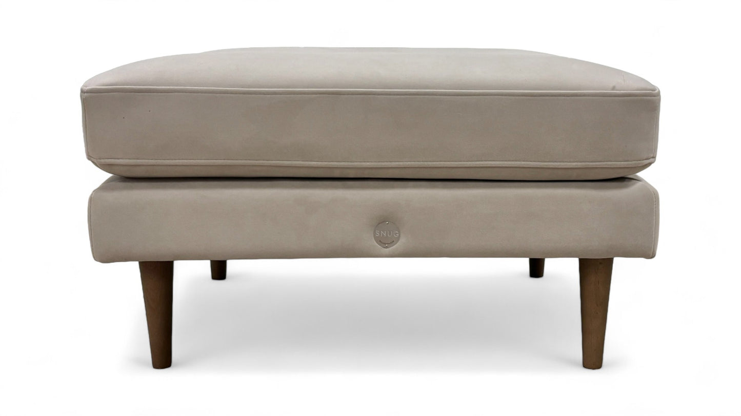 ‘The Big Chill’ Sunningdale Stone Velvet Footstool