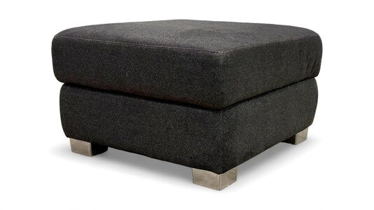 ‘Venezia’ Charcoal Fabric Footstool