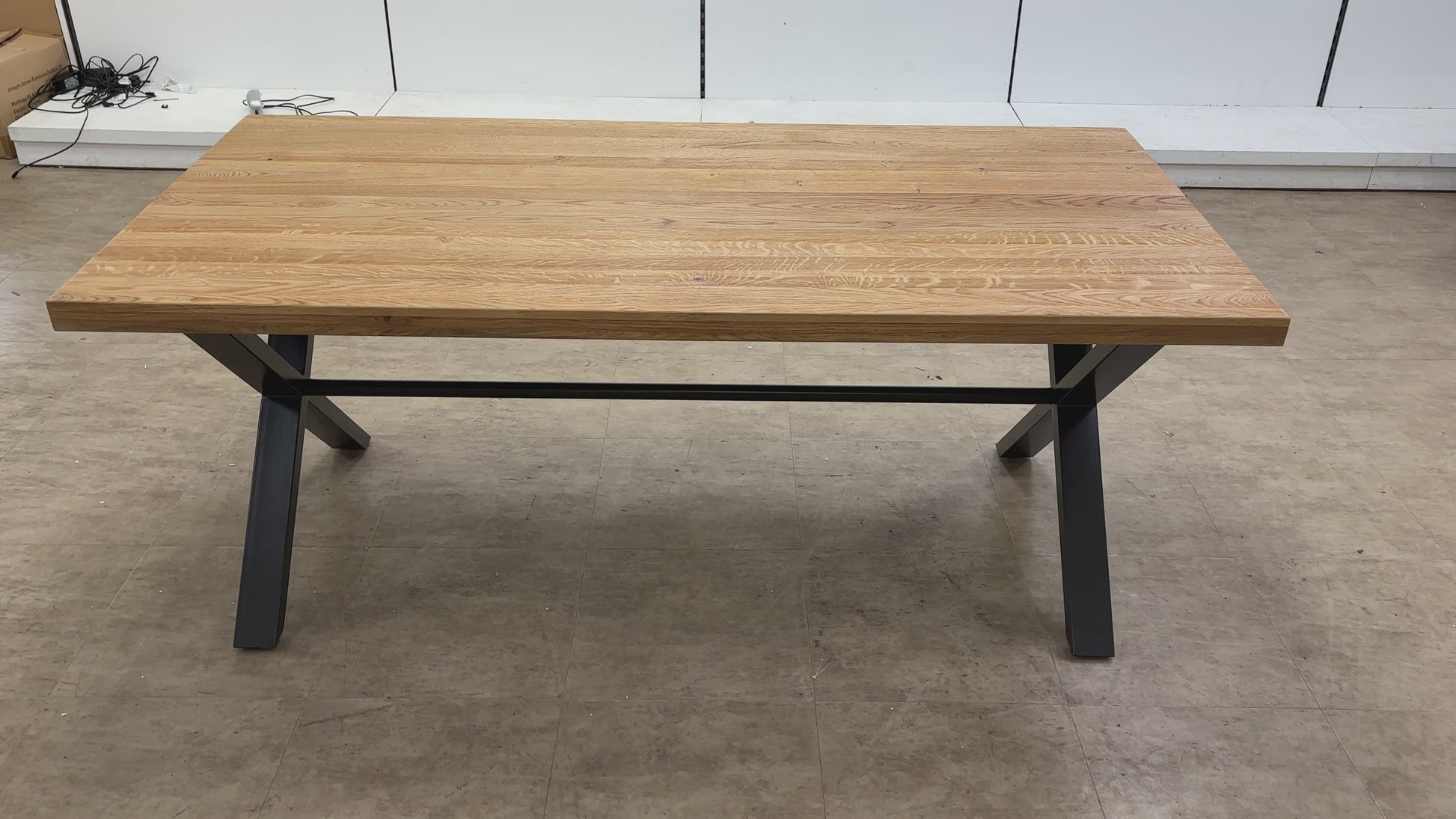 Video of Earth 190cm Dining Table with dining chairs, demonstrating its large scale and how it fits into a dining setting.