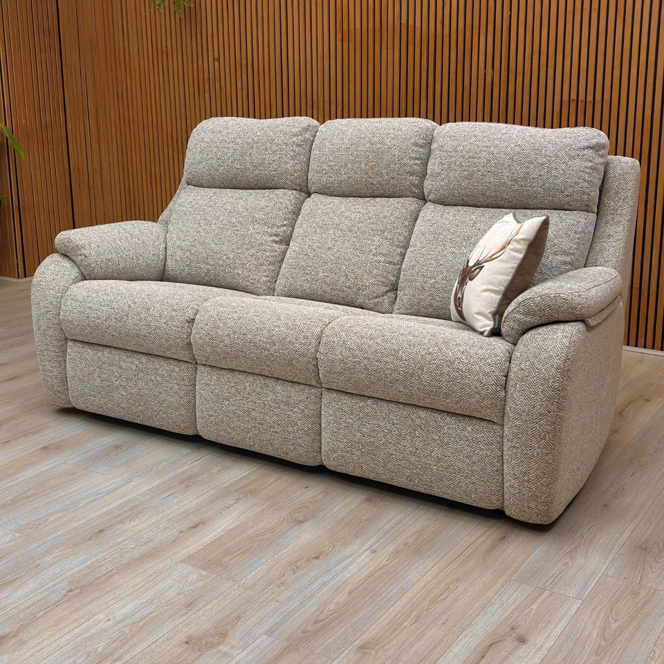 G Plan ‘Kingsbury’ B110 Lowry Sand Fabric 3 Seater Sofa