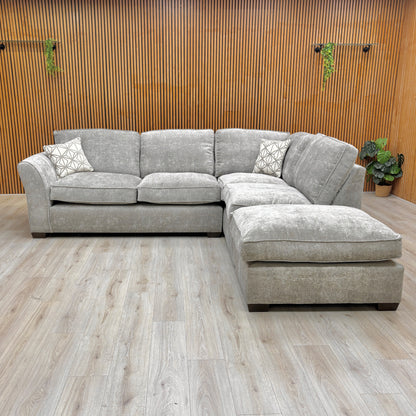 Image showing the detailed stitching and plush back cushions of the ‘Rosie’ sofa.