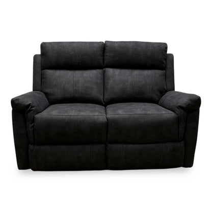 Front view of the Oscar 2-seater recliner showing the generous seating area and padded armrests.