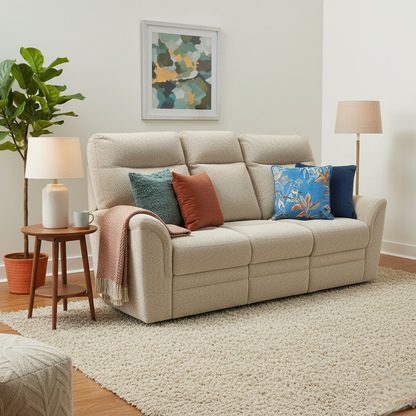 Parker Knoll ‘Hudson 23’ Ida Autumn 006035-0010 Fabric 3 Seater Sofa