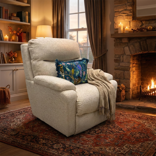 La-Z-Boy Townley Brushstrokes Beige Fabric Armchair
