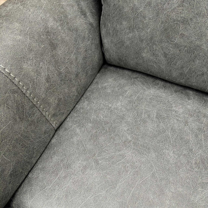 Close-up of the grey endurance fabric texture, illustrating the durable weave and soft finish.