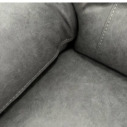 ‘Beaumont’ Grey Endurance Fabric Manual Recliner High Back 3 + 2 Seater Sofa Set