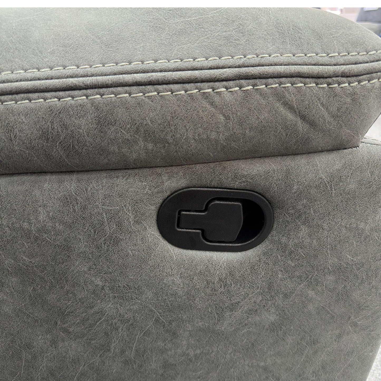 ‘Beaumont’ Grey Endurance Fabric Manual Recliner High Back 3 + 2 Seater Sofa Set