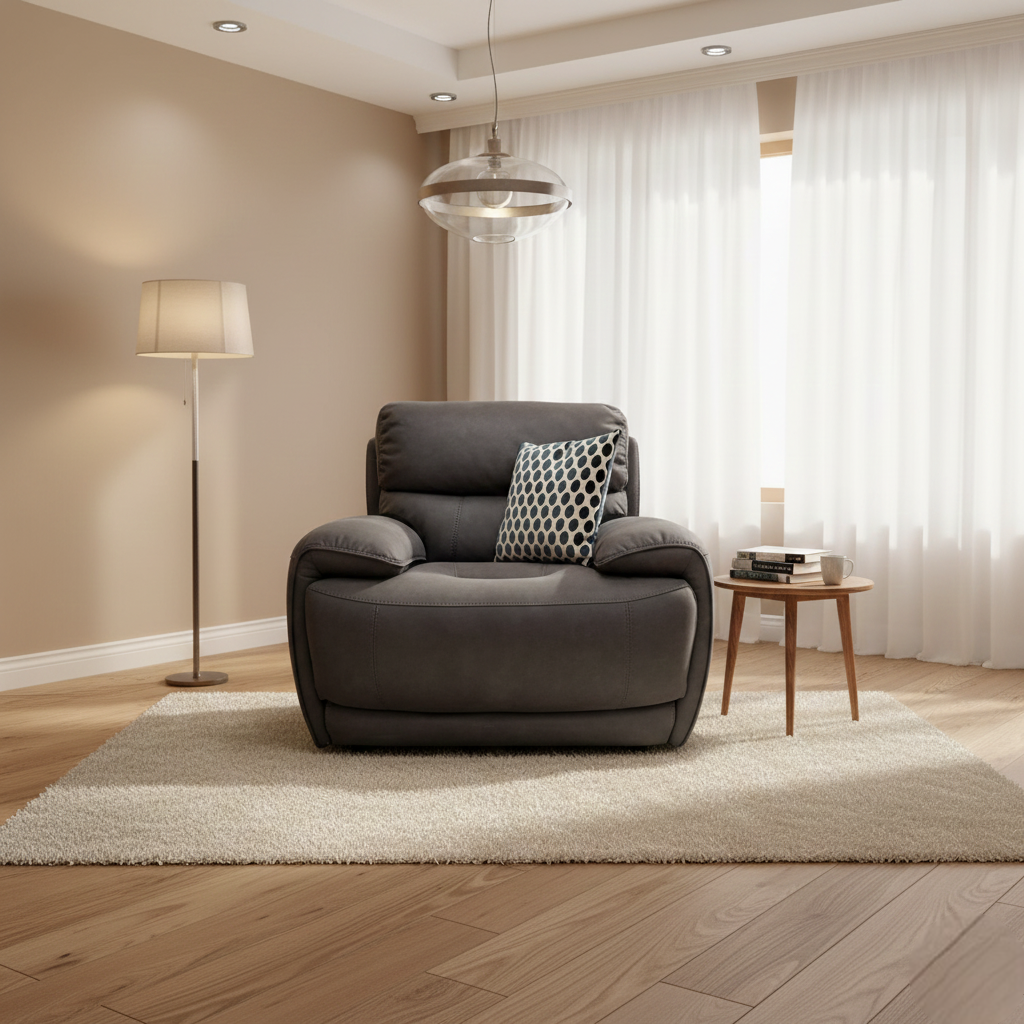 ‘Link’ Grey Heavy Duty Fabric Armchair