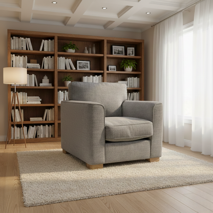 ‘Elora’ Kento Aqua Blue Standard Fabric Armchair