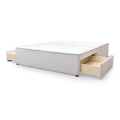 Detail shot of the drawer interior, showing the smooth gliding mechanism and storage capacity.
