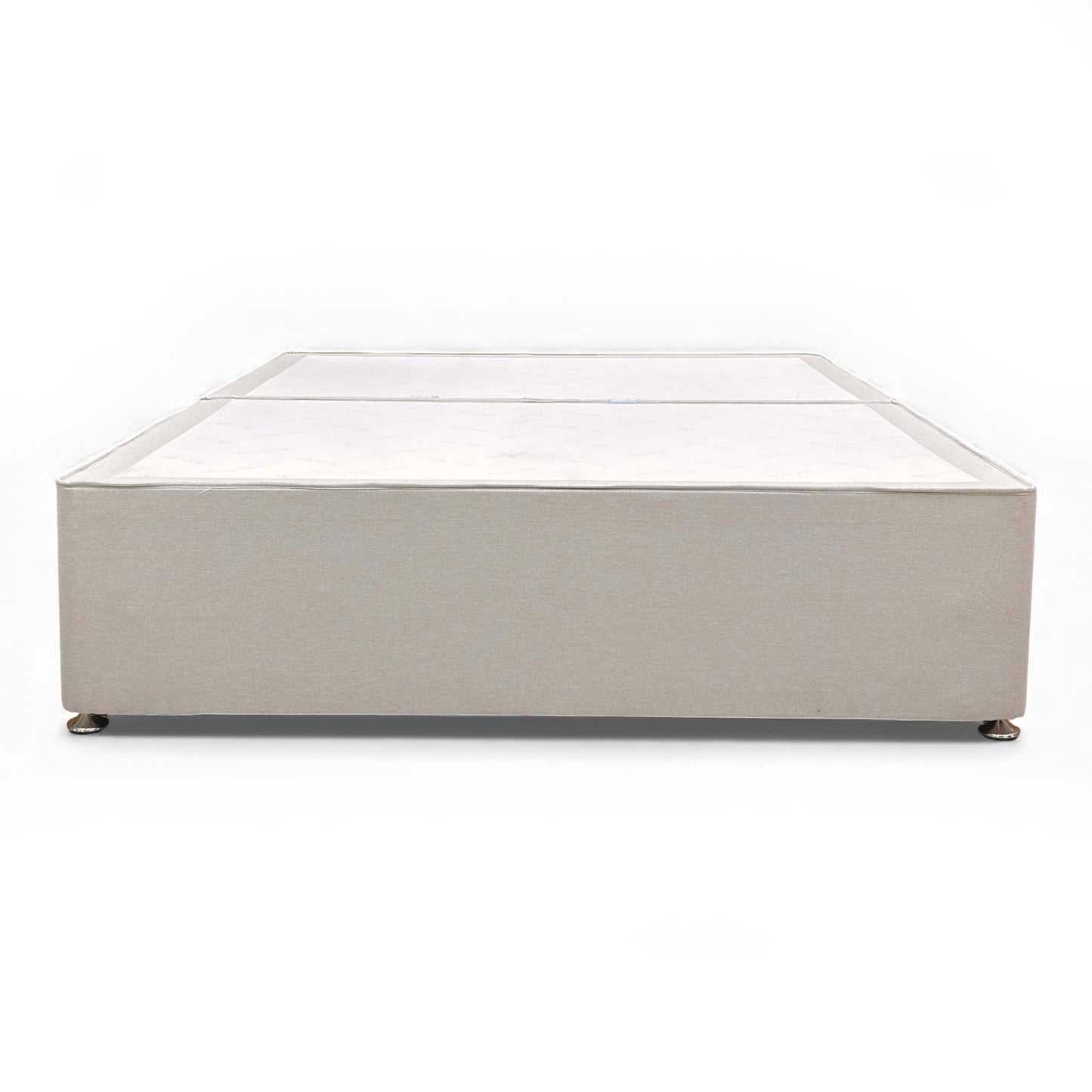 Full length view of the King Size Tweed Stone Divan Base.