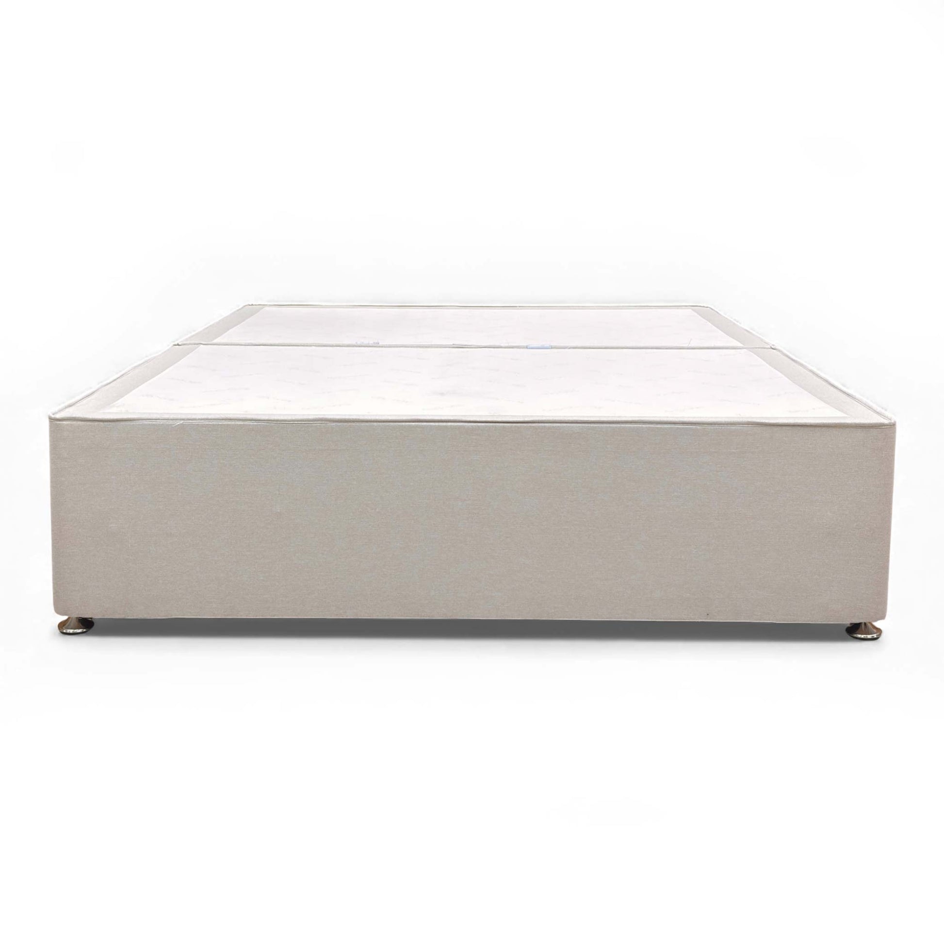 Full length view of the King Size Tweed Stone Divan Base.