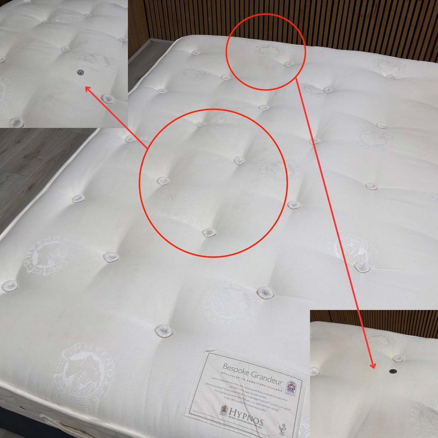 Hypnos ‘Bespoke’ Grandeur Medium Firm 1800 ReActivePro 10-Turn Pocket Spring Super King Mattress - Super King