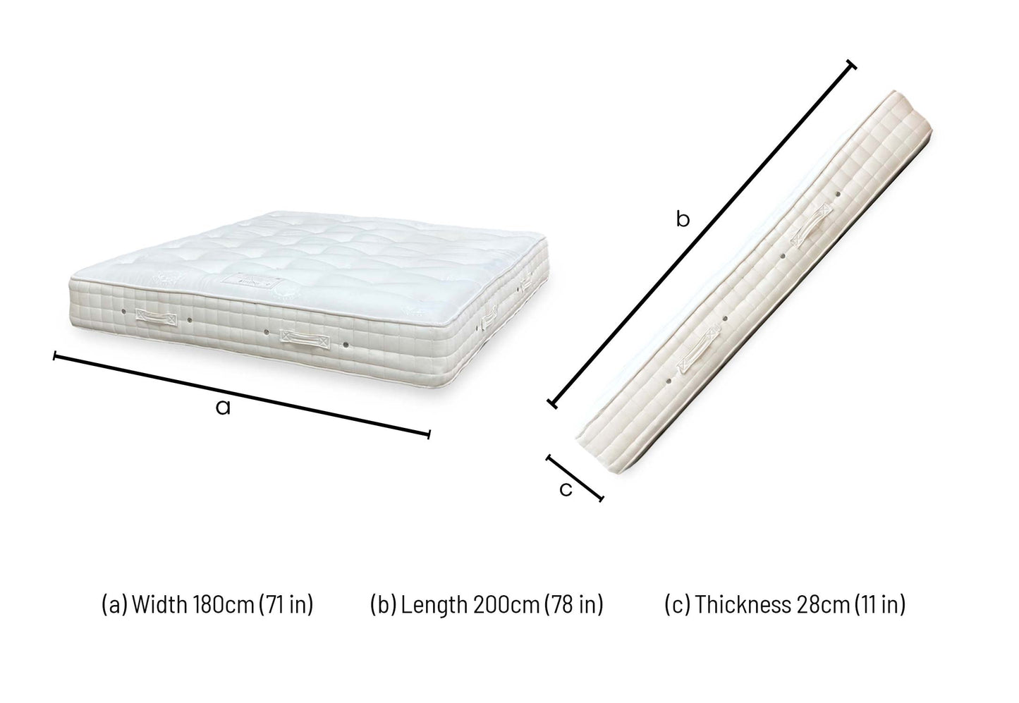 Hypnos ‘Bespoke’ Grandeur Medium Firm 1800 ReActivePro 10-Turn Pocket Spring Super King Mattress - Super King