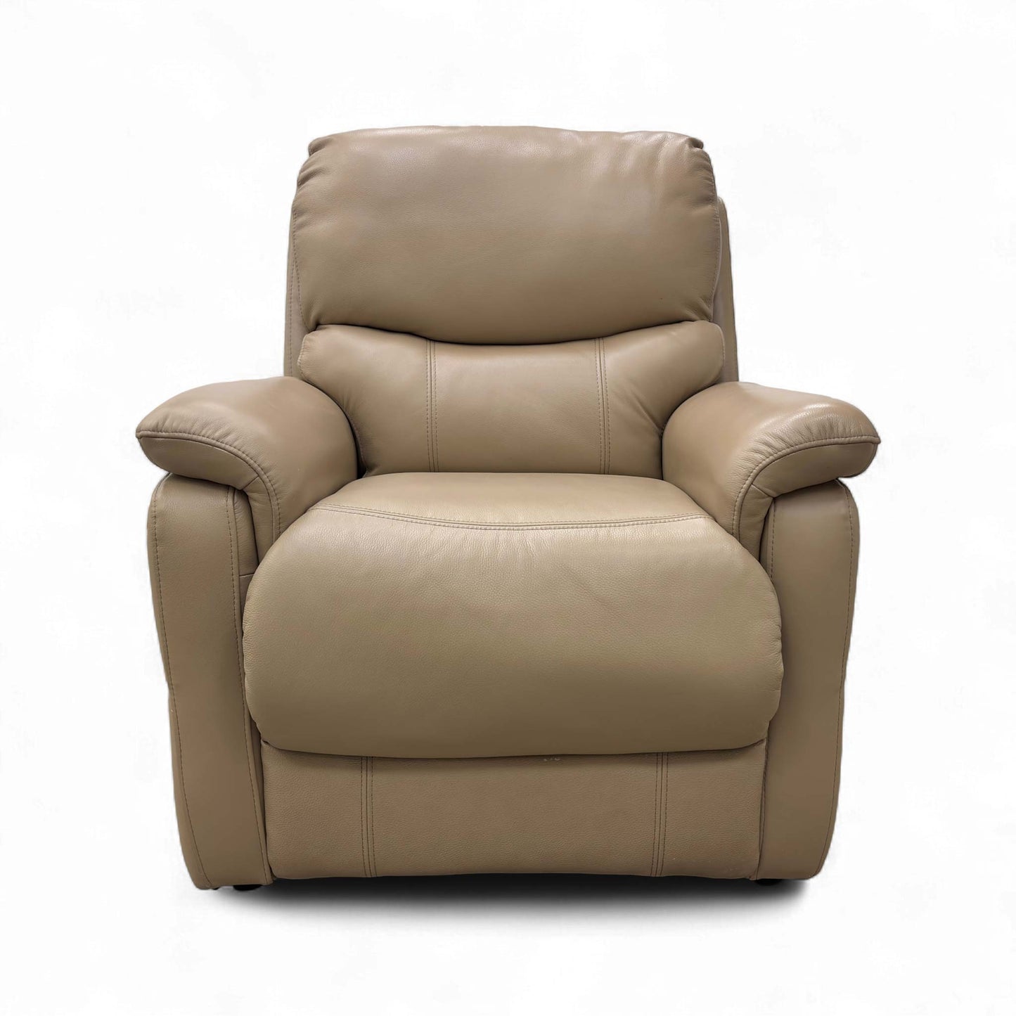The 'Evelyn' chair fully extended in the power recline position, showing full comfort and leg support.