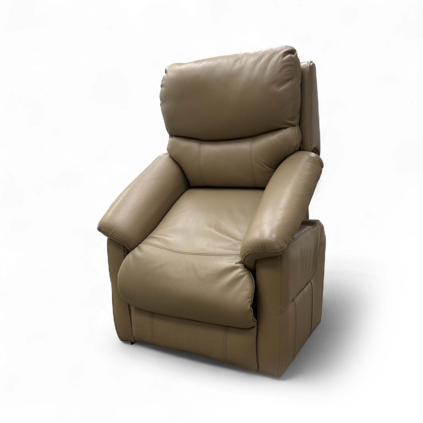 The 'Evelyn' chair in a mid-recline position, demonstrating one of the intermediate comfort settings.