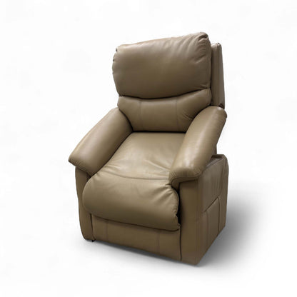 The 'Evelyn' chair in a mid-recline position, demonstrating one of the intermediate comfort settings.