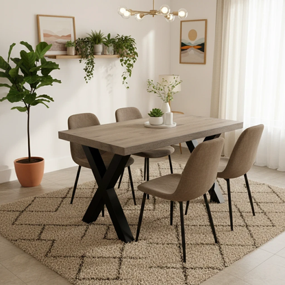Bodahl Compact ‘Terra’ 08 Vintage Grey 140cm Straight Edge Dining Table