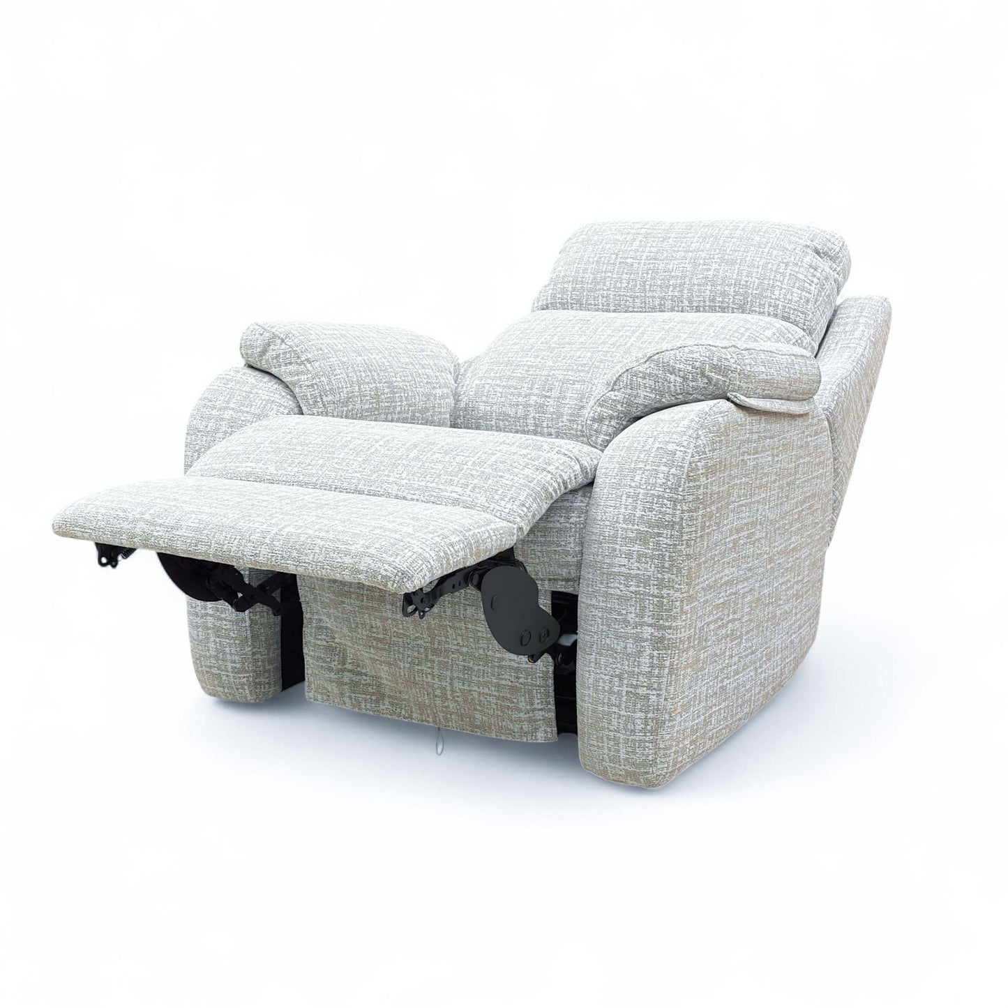 G Plan ‘Kingsbury’ B102 Shore Oatmeal Woven Fabric Power Recliner Armchair