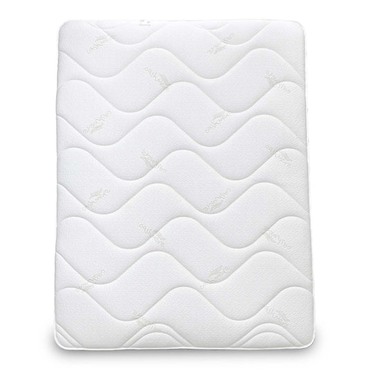 Full view of the 'Sleep Story' King size mattress with 1000 pocket springs, showcasing its deluxe firm, deep profile.