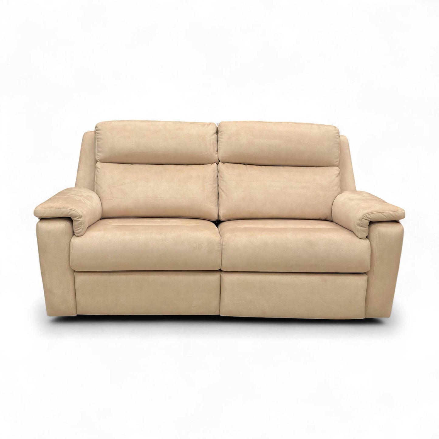 G Plan ‘Thornbury’ A122 Stingray Linen Cream Velvet 3 Seater Power Recliner Sofa with Power Headrests and Power Lumbar