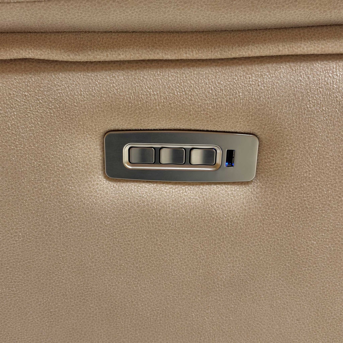 G Plan ‘Thornbury’ A122 Stingray Linen Cream Velvet 3 Seater Power Recliner Sofa with Power Headrests and Power Lumbar