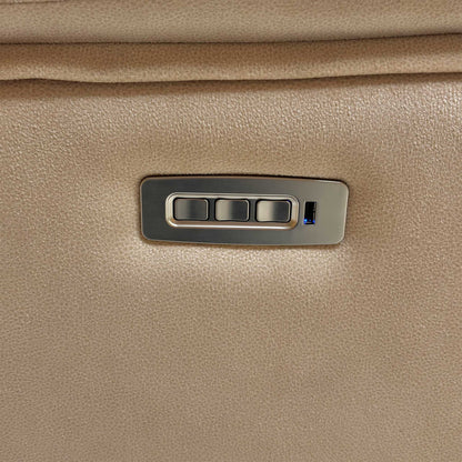 G Plan ‘Thornbury’ A122 Stingray Linen Cream Velvet 3 Seater Power Recliner Sofa with Power Headrests and Power Lumbar