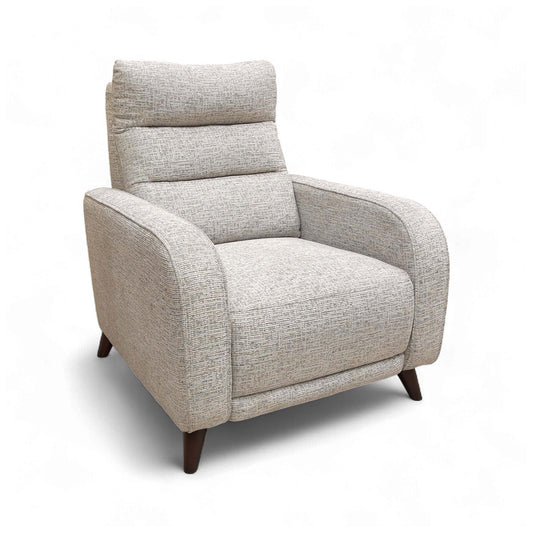 ‘Quinn’ Light Grey Fabric Armchair