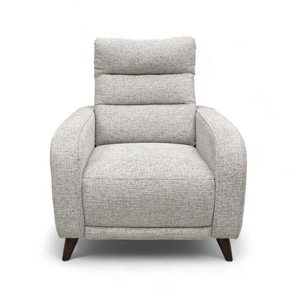 ‘Quinn’ Light Grey Fabric Armchair