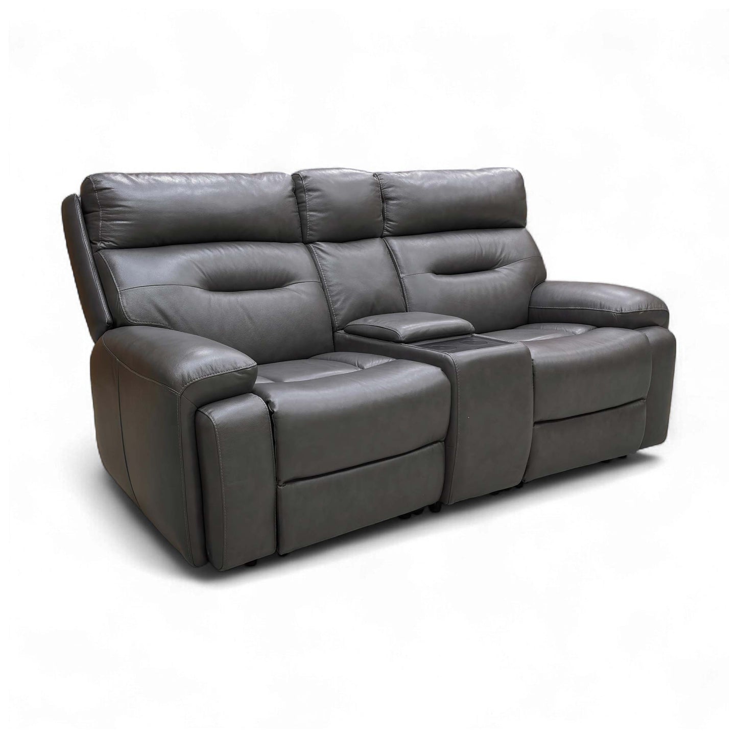 Side-angled view of the 'Cinemax' 2 Seater Sofa showing the design lines.