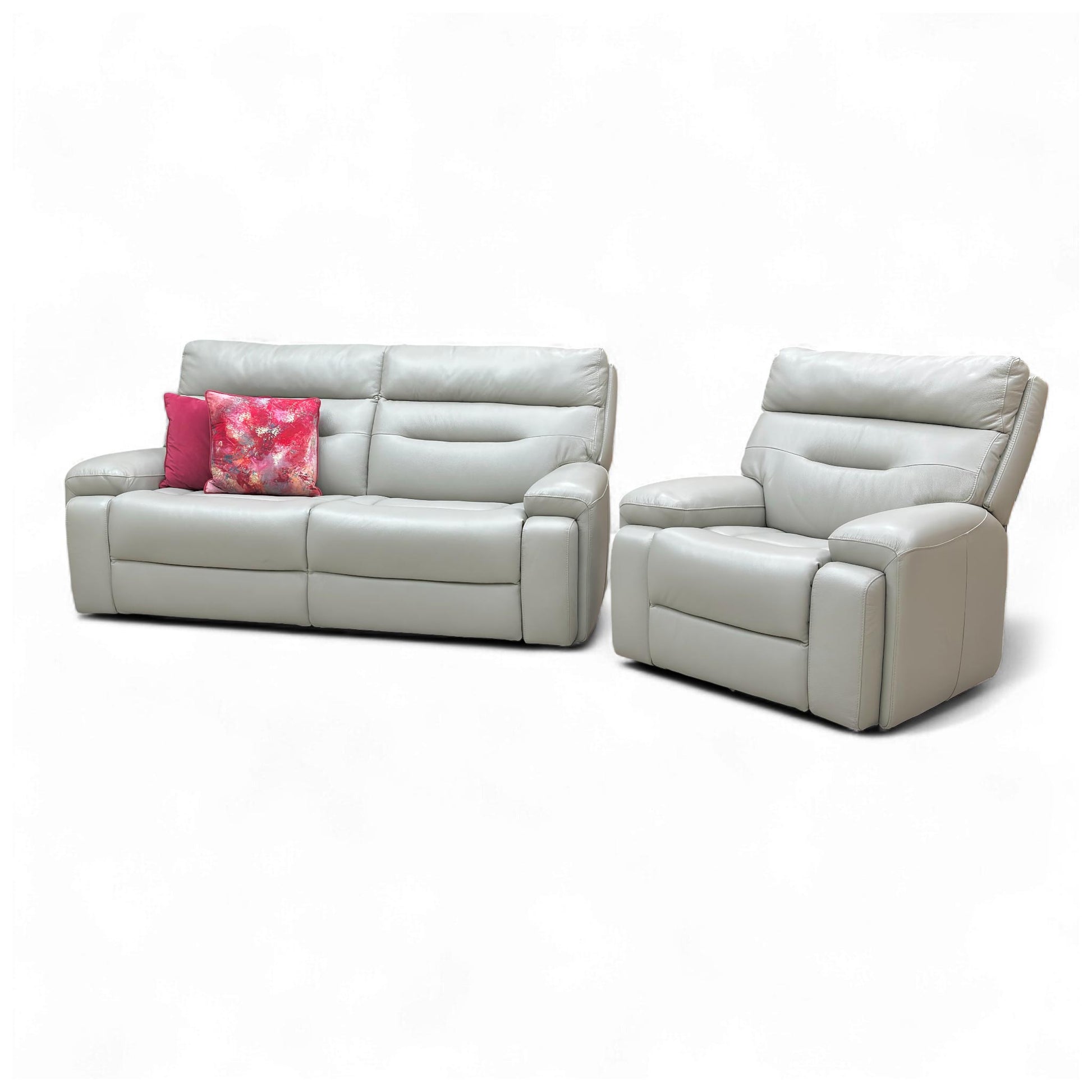 Side view of the Armchair, detailing its profile and the removable feet.