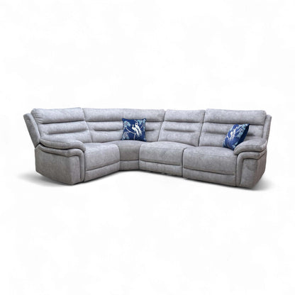 ‘Berlin’ Dapple Light Grey Velvet Modular Corner Sofa